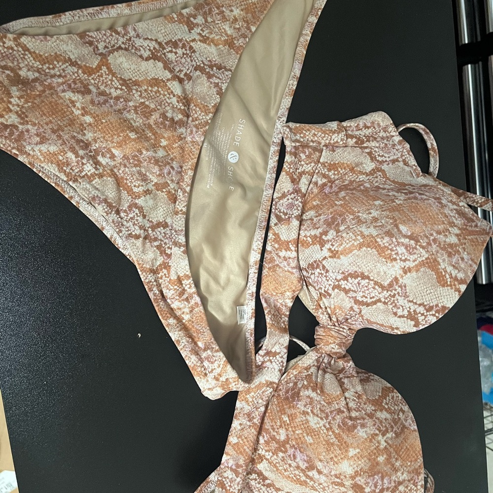 Snake Print Bikini Set